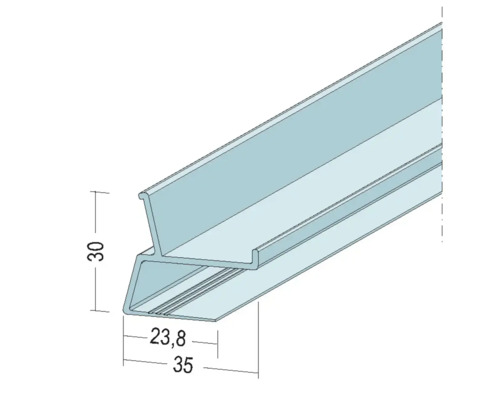 Rail profilé avec dimensions