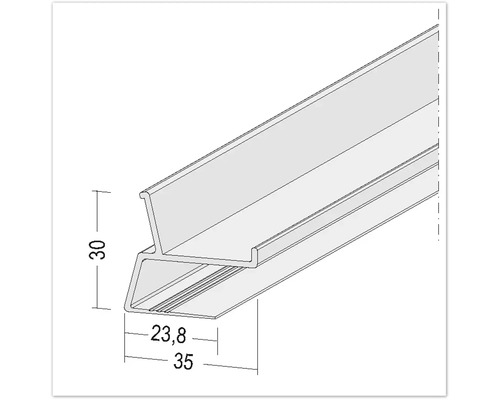 Profilleiste mit Maßangaben