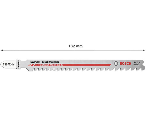 Lame de scie sauteuse Bosch EXPERT Multi Material, longueur 132 mm