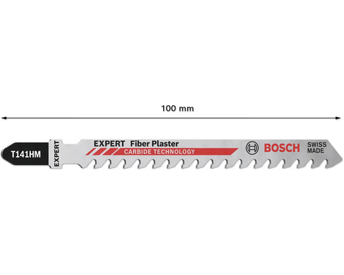 Lame de scie sauteuse Bosch Expert Fiber Plaster, 100 millimètres