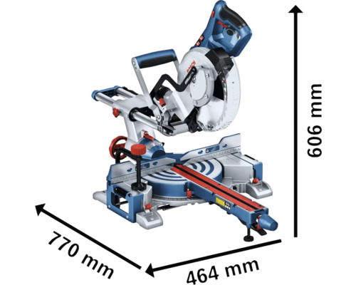 Scie à onglet avec dimensions