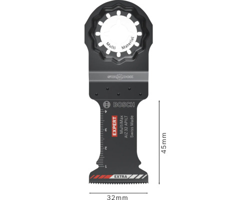 Lame de scie pour outil multifonction Bosch, 32 mm de large et 45 mm de long