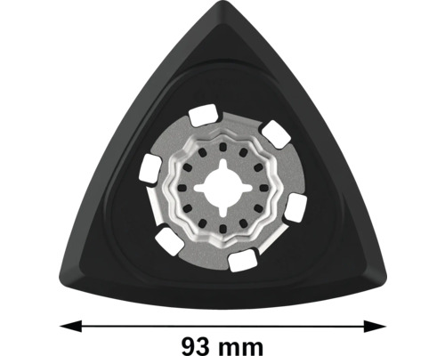 Lame de scie triangulaire pour outil multifonction, 93 mm