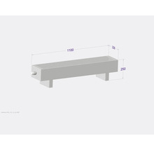 Betonbank mit den Maßen 1100 x 230 x 250 Millimeter