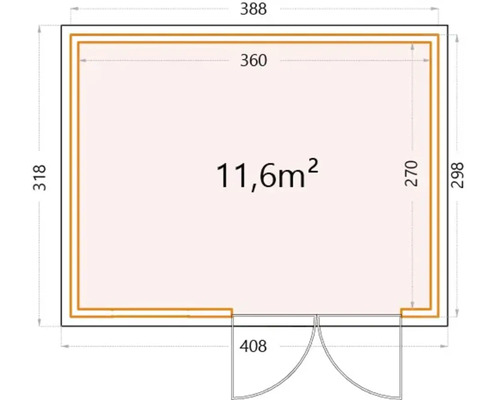 Plan d''un abri de jardin avec dimensions