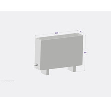 Licon Heat Standkonvektor KORALINE Basic LKB H 600 x L 800 x T 180 mm weiß