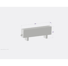 Convecteur sur pied Licon Heat KORALINE Basic LKB H 330 x L 900 x p 130 mm blanc