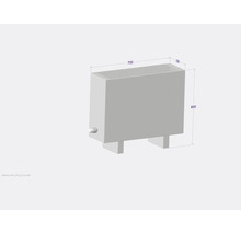 Radiateur avec dimensions 700 x 600 x 230 millimètres