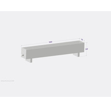 Licon Heat Standkonvektor KORALINE Basic LKB H 330 x L 1600 x T 230 mm weiß