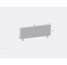 Licon Heat Standkonvektor KORALINE Basic LKB H 600 x L 1600 x T 130 mm weiß