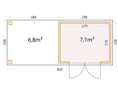 Plan d''un abri de jardin avec dimensions
