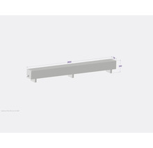 Convecteur sur pied Licon Heat KORALINE Basic LKB H 330 x L 2600 x p 230 mm blanc