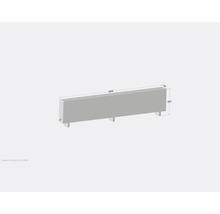 Licon Heat Standkonvektor KORALINE Basic LKB H 600 x L 2600 x T 180 mm weiß