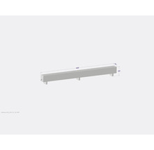 Convecteur sur pied Licon Heat KORALINE Basic LKB H 330 x L 3000 x p 180 mm blanc