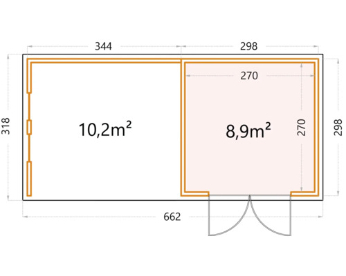 Plan d''un abri de jardin avec dimensions