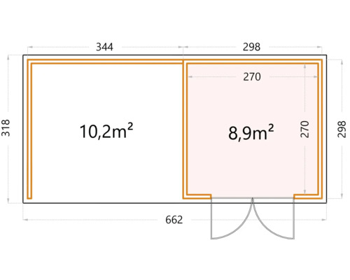 Plan d''un abri de jardin avec dimensions