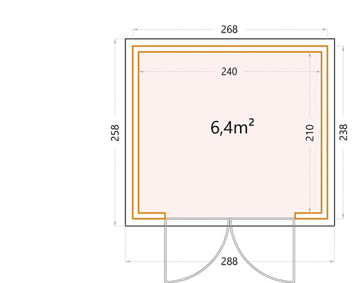 Plan d''un abri de jardin avec dimensions