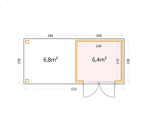 Plan d''un abri de jardin avec dimensions