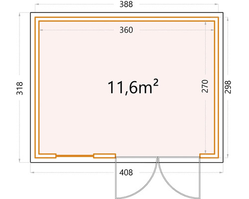 Plan d''un abri de jardin avec dimensions