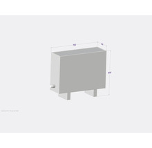 Radiateur aux dimensions 700 x 600 x 230 mm