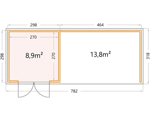 Plan d''un abri de jardin avec dimensions