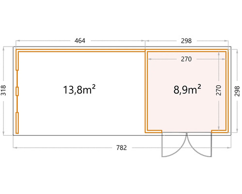 Plan d''un abri de jardin avec dimensions
