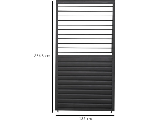 Panneau de confidentialité mesurant 236,5 cm de haut et 123 cm de large