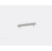 Technische Zeichnung eines Betonelements mit den Maßen 1400 x 80 x 250 Millimeter.