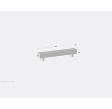 Convecteur sur pied Licon Heat KORALINE Optimal LKO New H 250 x L 1400 x p 180 mm blanc