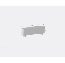 Licon Heat Standkonvektor KORALINE Optimal LKO H 500 x L 1400 x T 230 mm weiß