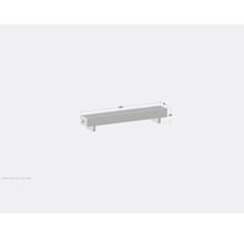 Caniveau de douche de dimensions 1600 x 230 x 250 millimètres.