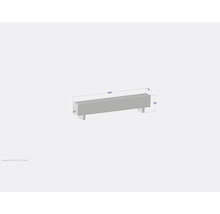 Licon Heat Standkonvektor KORALINE Optimal LKO H 330 x L 1600 x T 180 mm weiß