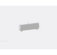 Licon Heat Standkonvektor KORALINE Optimal LKO H 500 x L 1600 x T 230 mm weiß