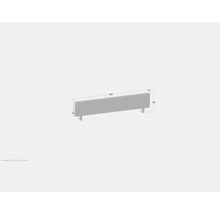 Image d''un radiateur avec les dimensions 1800 x 80 x 400 millimètres.