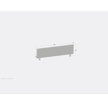 Radiateur de dimensions 1800 x 500 millimètres