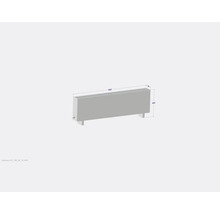 Heizkörper mit den Maßen 1800 x 600 x 180 mm