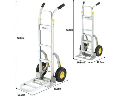 Diable Stanley avec dimensions.