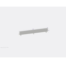 Bordure de trottoir en béton de dimensions 3000 x 400 x 130 millimètres