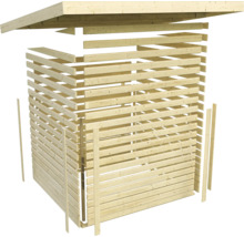 Holzlager Bausatz mit Dach