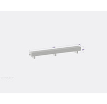 Betonbord mit den Massen 2200 x 180 x 250 Millimeter.