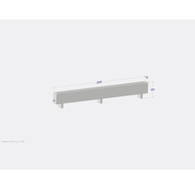 Bordure de trottoir en béton avec dimensions