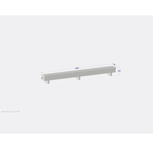 Image d''une bordure de trottoir en béton avec indications de dimension