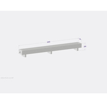 Licon Heat Standkonvektor KORALINE Basic LKB H 250 x L 2400 x T 230 mm weiß