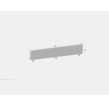 Licon Heat Standkonvektor KORALINE Basic LKB H 500 x L 2600 x T 130 mm weiß