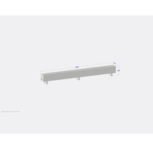 Convecteur sur pied Licon Heat KORALINE Basic LKB H 330 x L 2800 x p 180 mm blanc