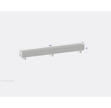 Représentation d''un radiateur avec dimensions.