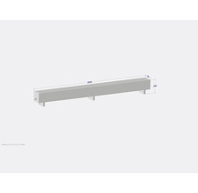 Bordure de trottoir en béton avec des dimensions de 3000 x 230 x 330 millimètres