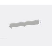Bordure de trottoir en béton avec des dimensions de 3000 x 230 x 400 mm