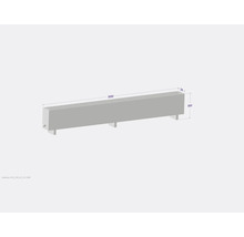 Produktzeichnung eines Betonfertigteils mit den Maßen 3000 x 230 x 500 Millimeter.