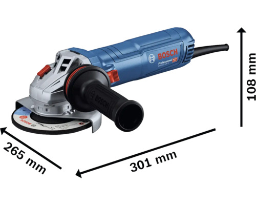 Meuleuse d''angle Bosch avec dimensions